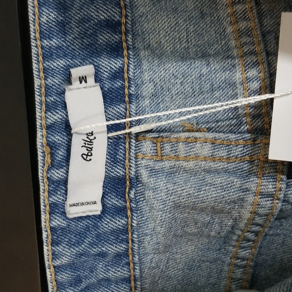 Adika Distressed Light Wash Blue Denim Jeans Medium - Picture 8 of 11